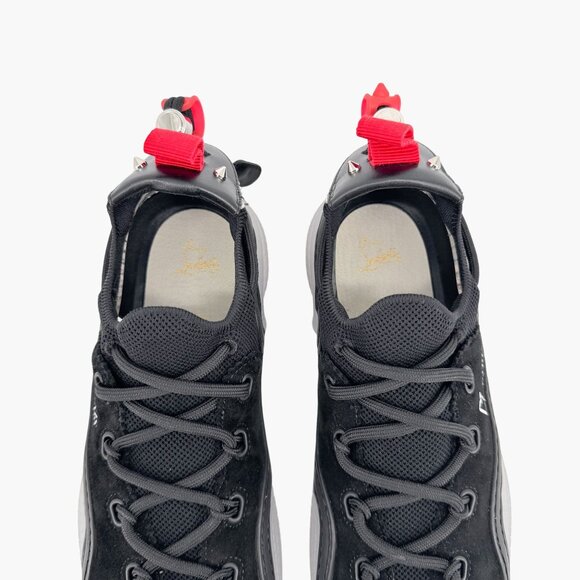 Christian Louboutin Arpoador Black Suede Sneakers Size 38.5 US 8.5 Women - Picture 4 of 13